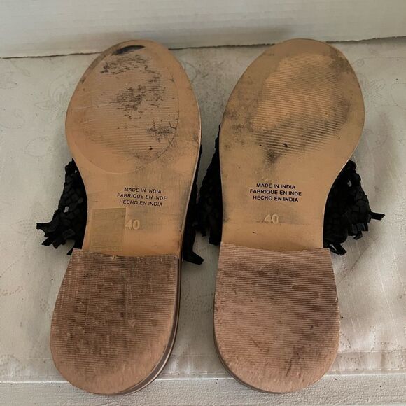 FREE PEOPLE
Mirage Woven Black Leather Mules Sz 40 US 10 - Picture 10 of 10